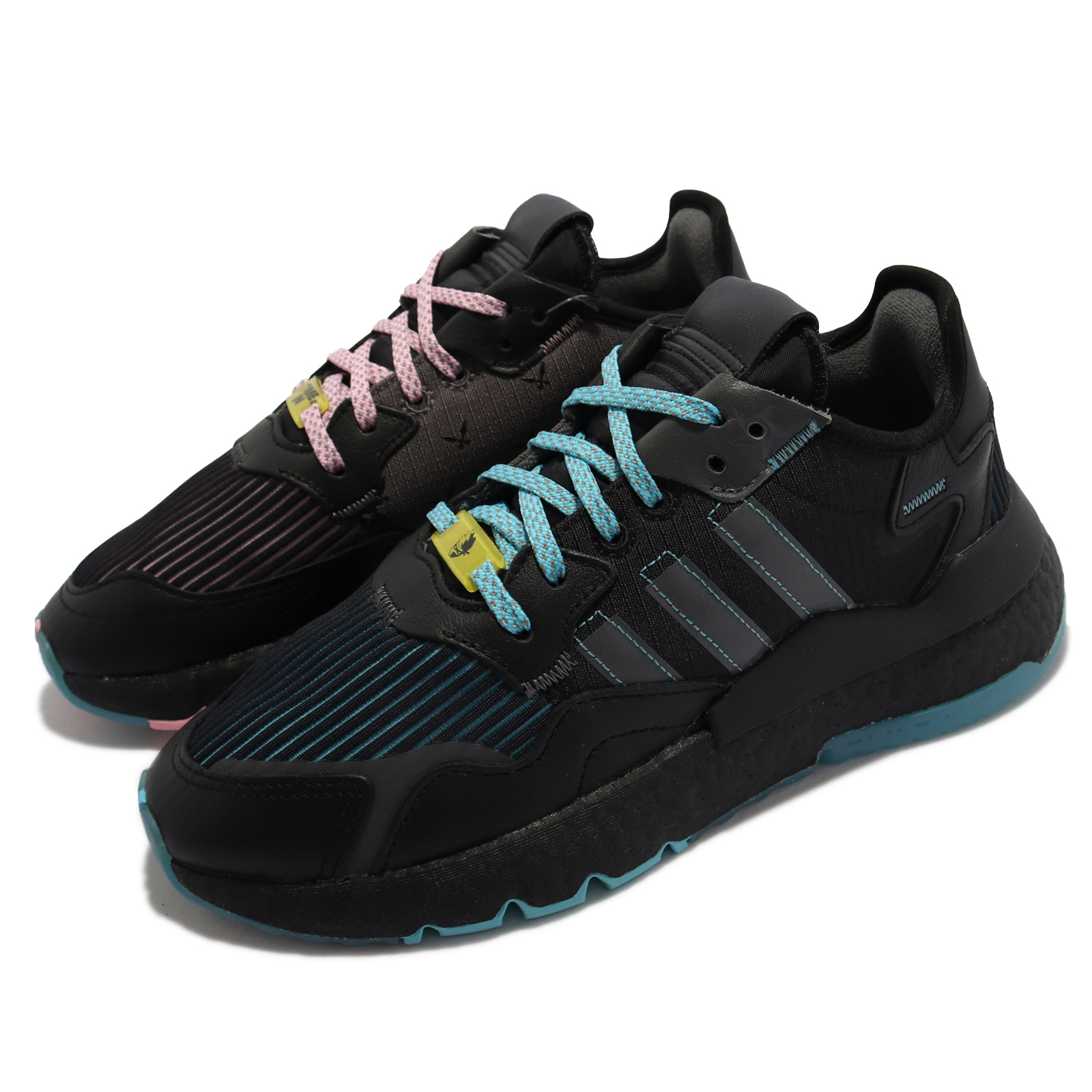 adidas 休閒鞋Ninja Nite Jogger 女鞋海外限定愛迪達舒適大童反光穿搭