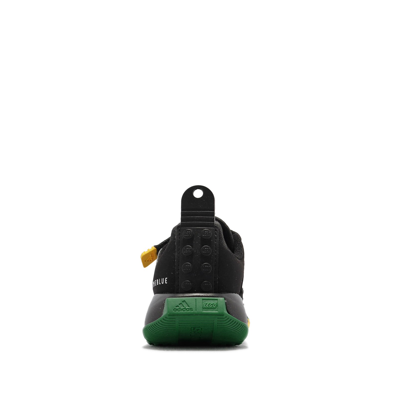 博客來-adidas 慢跑鞋LEGO Sport EL K 運動童鞋愛迪達樂高聯名魔鬼氈舒適避震中童黑綠FZ5441 28.5cm  BLACK/GREEN