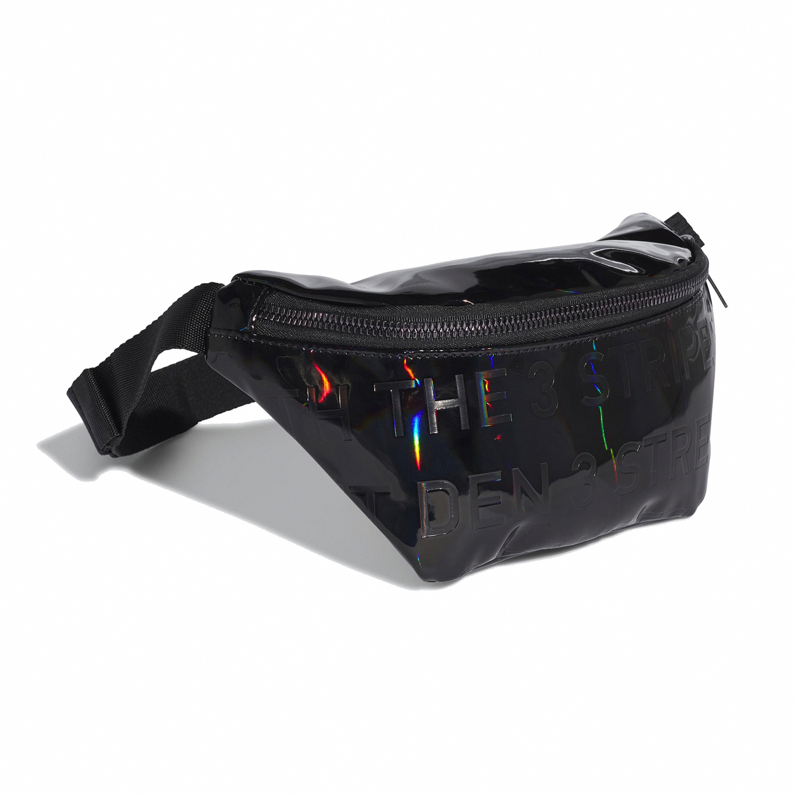 adidas 腰包Original Waist Bag 男女款愛迪達斜背外出輕便亮面小包黑